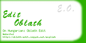 edit oblath business card